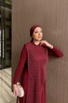 Atiye Elbise Bordo