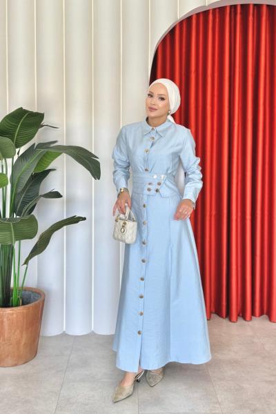 Ayşıl Elbise Bebe Mavisi