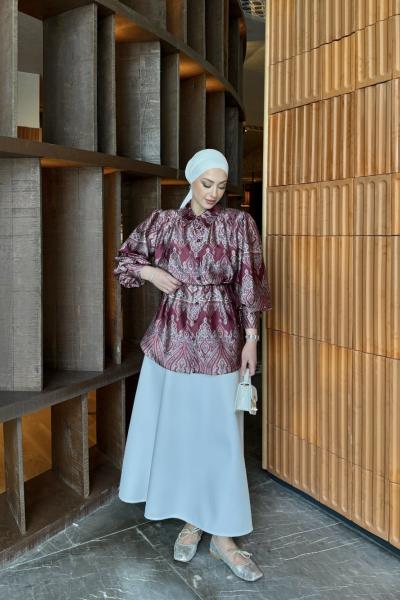 Bedriye Gömlek Bordo