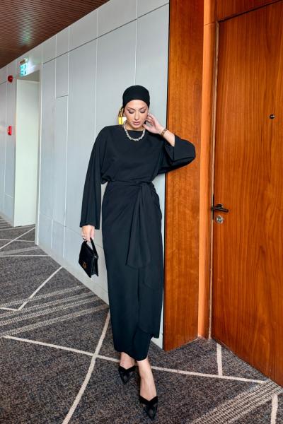 Elif Etekli Takım Siyah