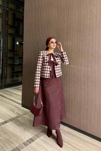 Elisa Etekli Takım Mürdüm