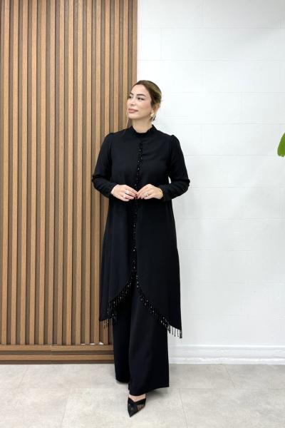 Hazen Pantolonlu Takım Siyah