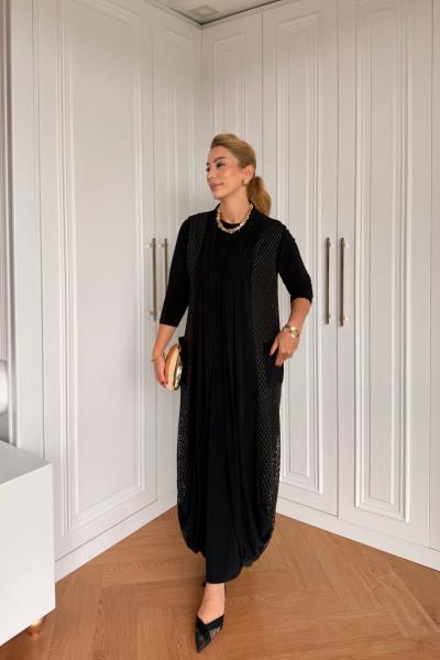 İkbal Elbise Takım Siyah