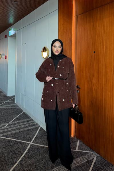 Mercan Ceket Kahverengi