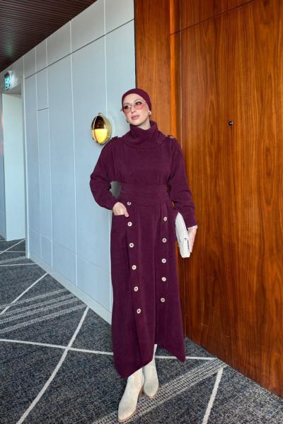 Nazan Elbise Bordo