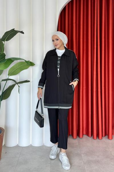 Sevda Pantolon  Takım Siyah