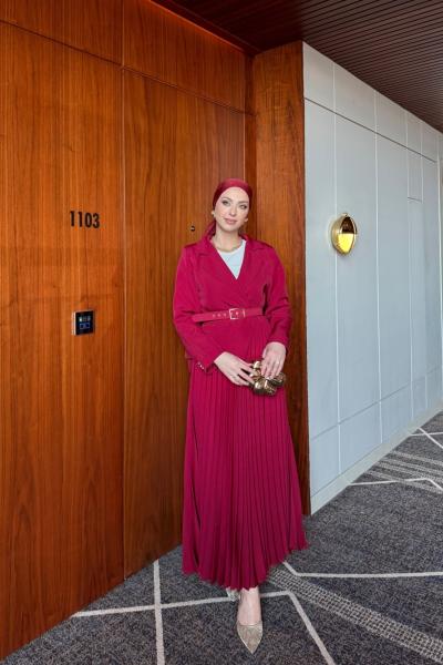 Yelda Elbise Kırmızı