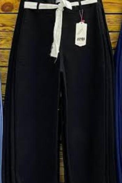 Geniş paça kot pantolon  Siyah