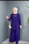 NURPERİ PLİSELİ TAKİM  Mor