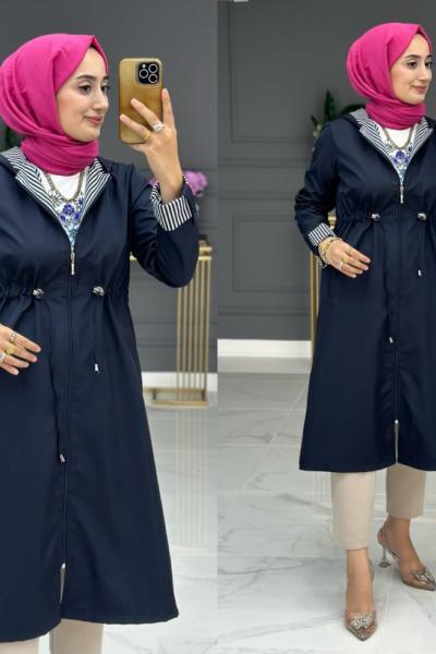 Özen trench Lacivert