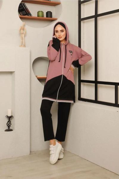 Spor takım  Siyah Fuşya