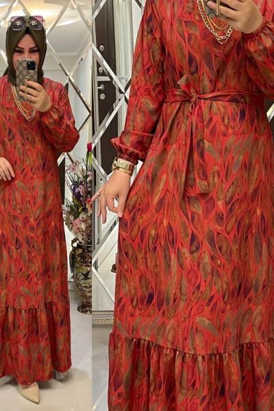 Şuheda elbise  Kiremit