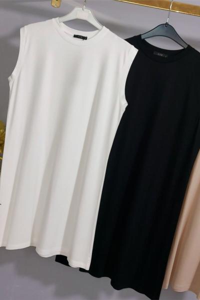 Zenan penye bluz Siyah